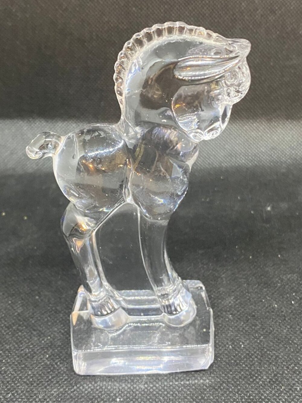 Heisey Clear Glass Trojan Horse